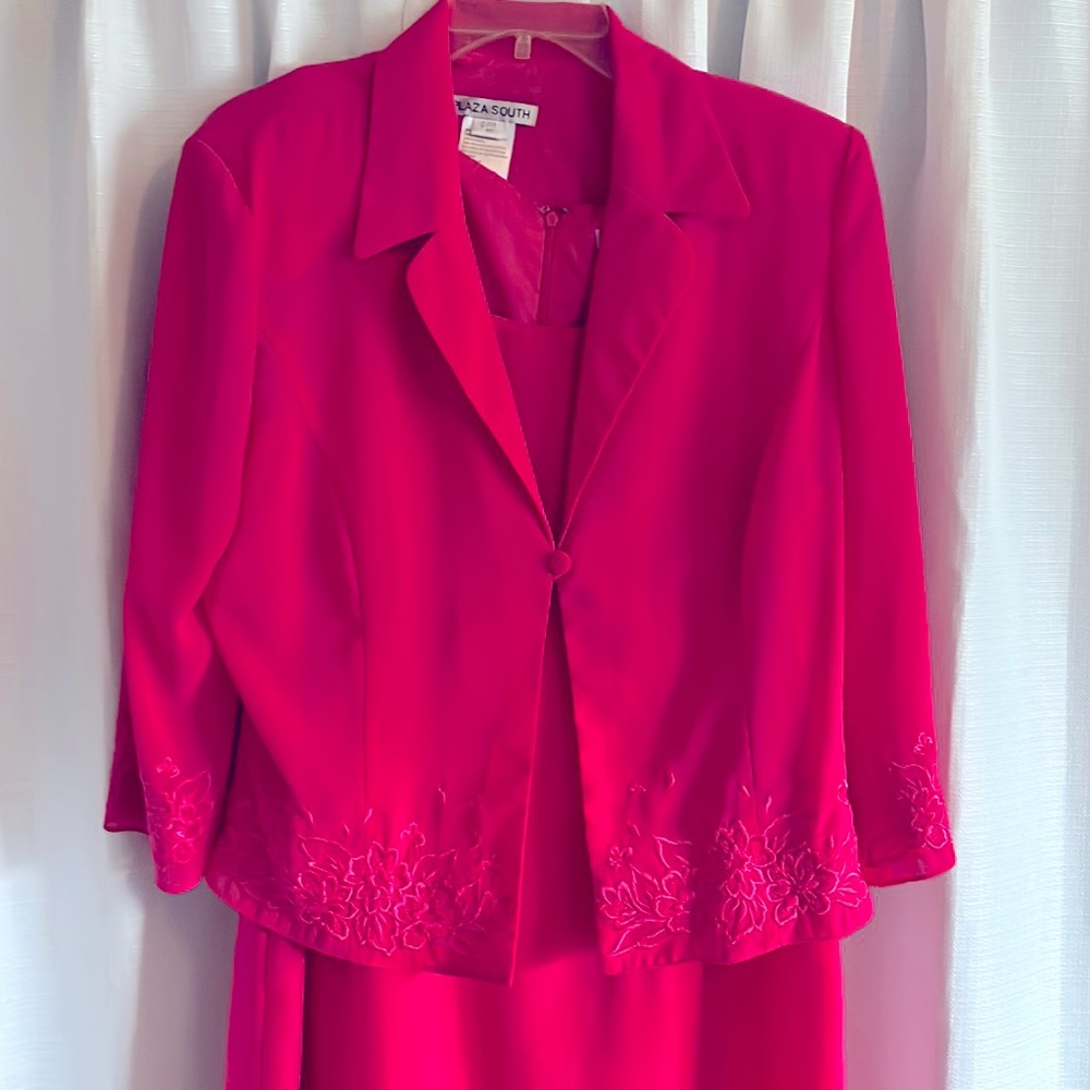 Plaza South women’s pink dress & light jacket